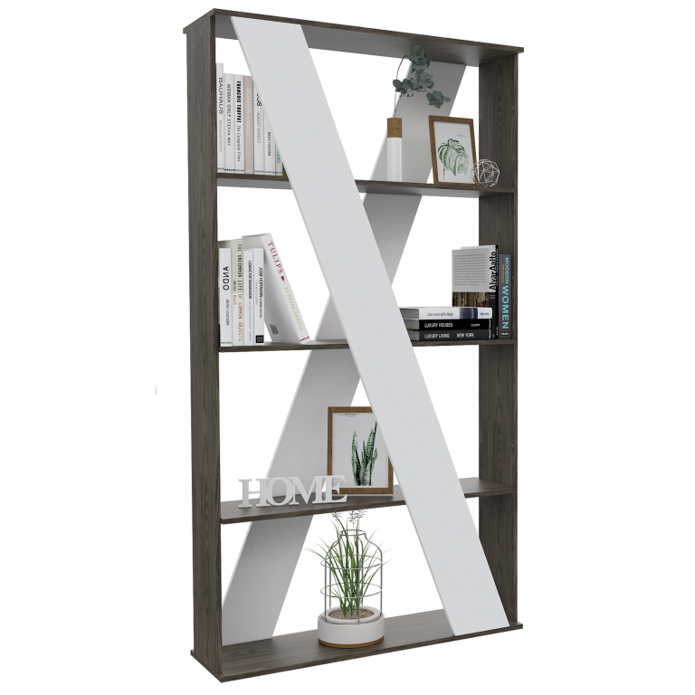 Separador de Ambientes Beijing Color Coñac y Blanco Para Sala De Estar